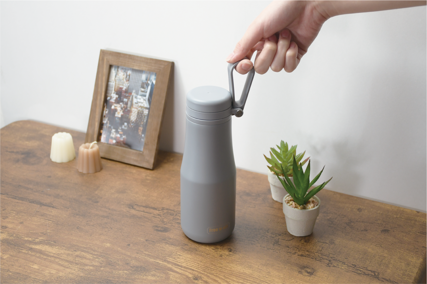 Free w-alk ストラップマグ(グレー) | ヨモタ化学産業株式会社